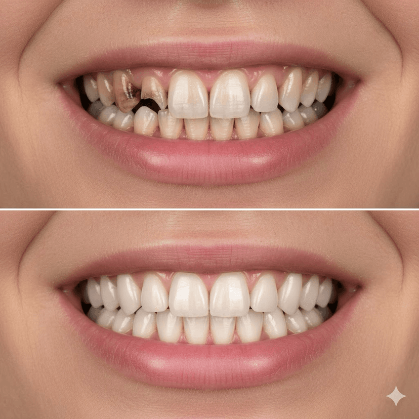 All-on-4® Full Arch - Before and after
